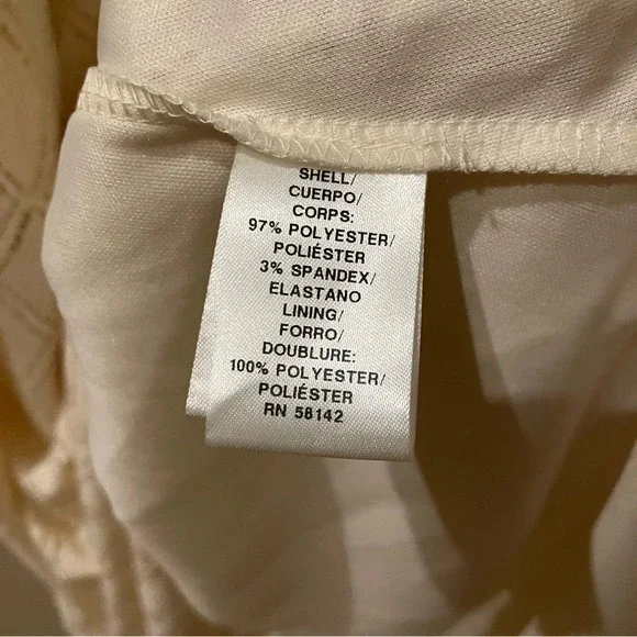 NWT London Times Off-White Diamond Lace Midi Sleeveless Dress (16) - Picture 8 of 8